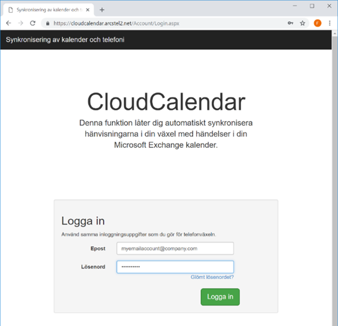 Anslut din Office 365-kalender – Hem